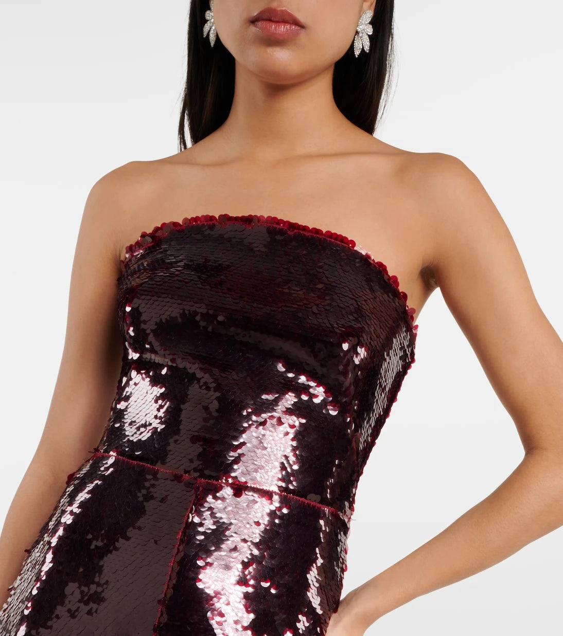 Safiyaa - Myrine sequined strapless jumpsuit