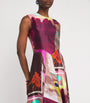 Silk Printed Lette Midi Dress
