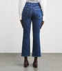 FRAME Blue The Reboot Crop Bootcut Jeans