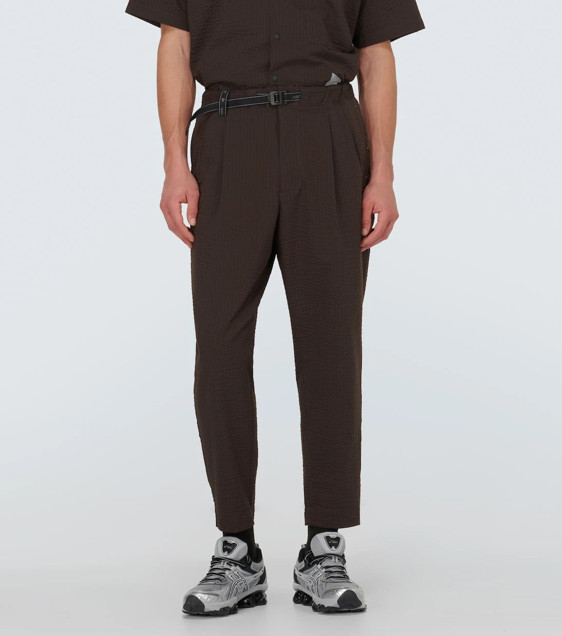 And Wander - Seersucker straight pants