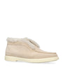Beige Suede Fortune Ankle Boots