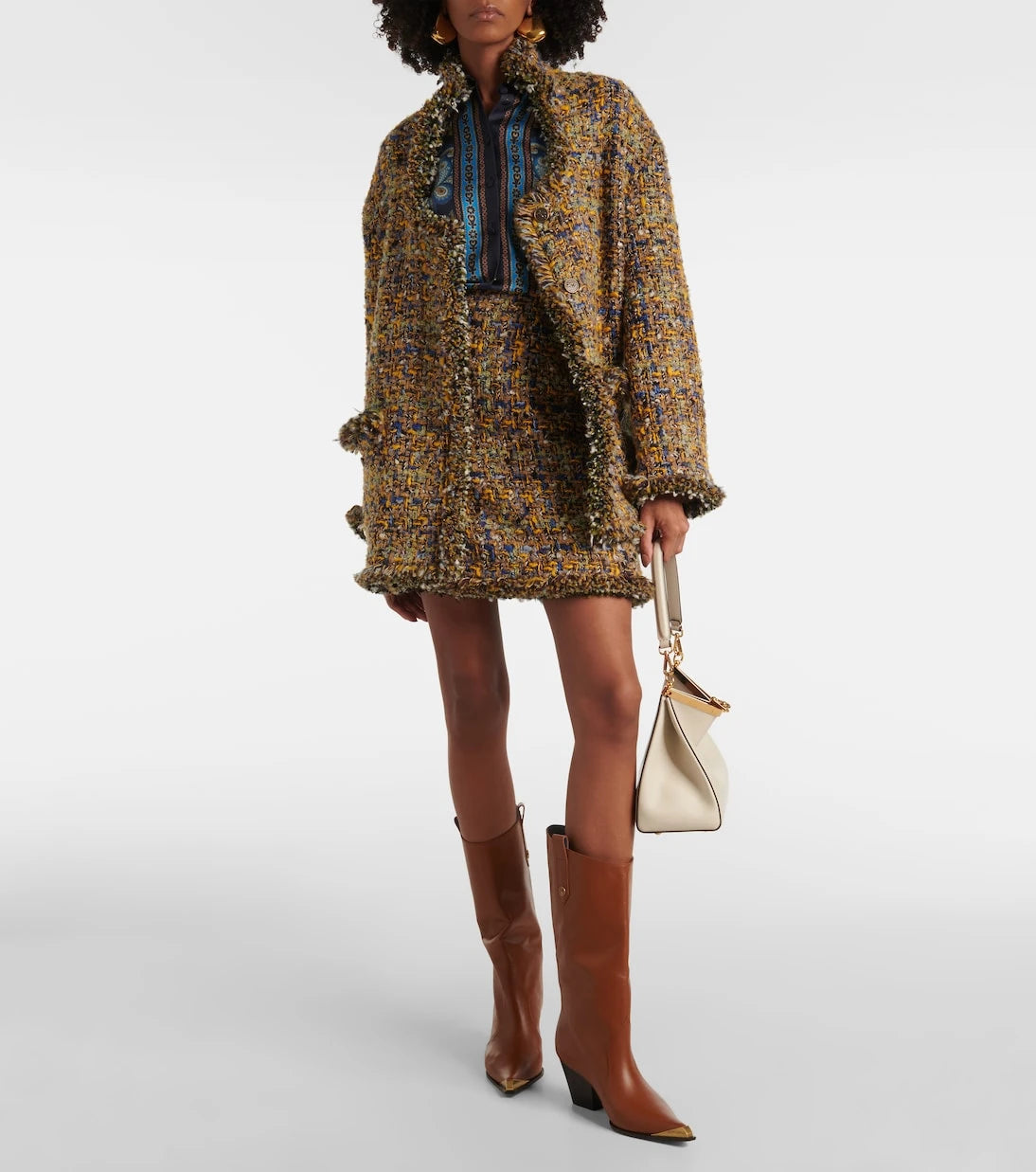 Etro - Tweed miniskirt