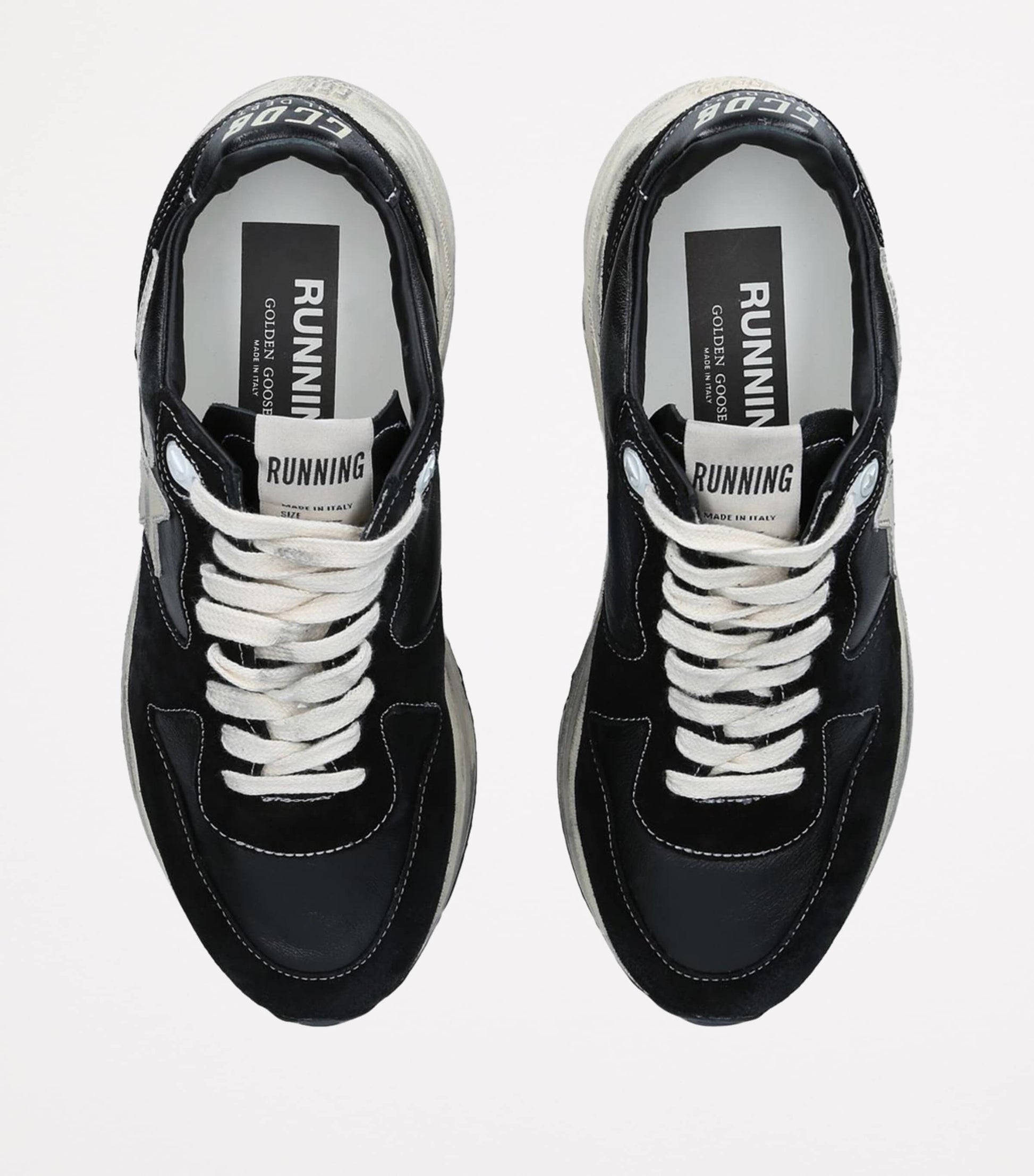 Multi Leather Running Sole Sneakers