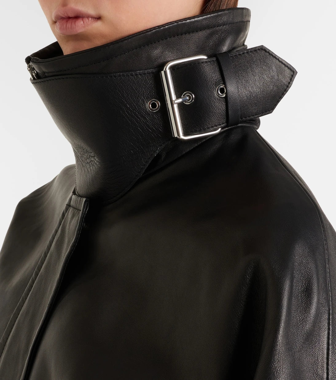 Sportmax - Ossido leather blouson jacket