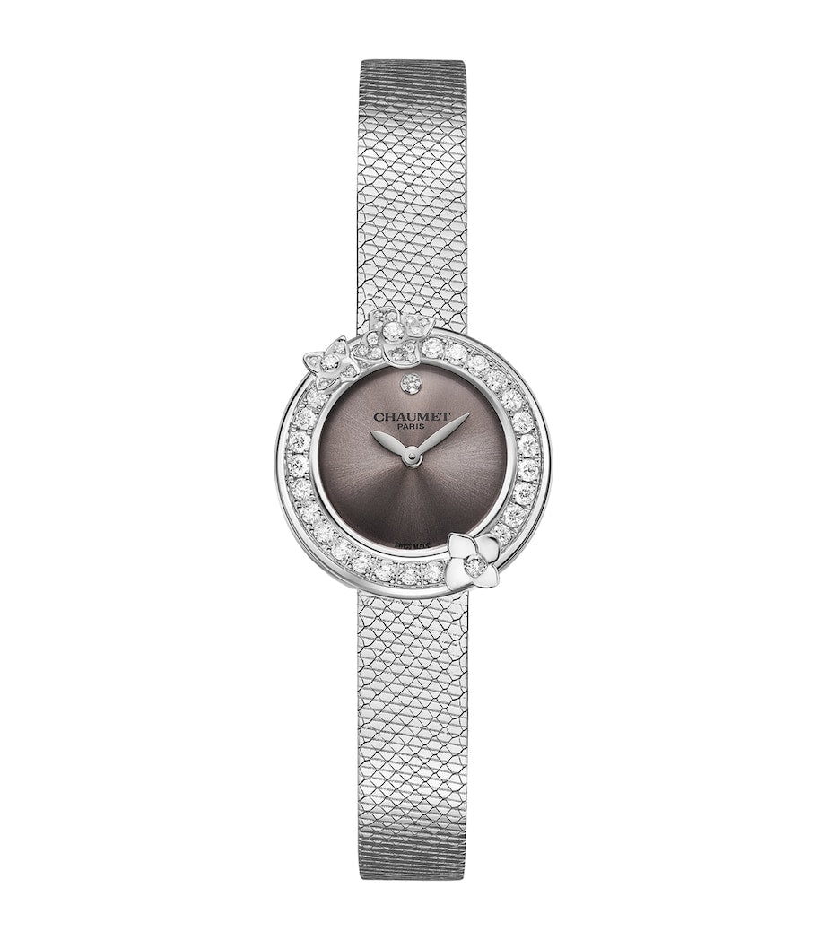 Stainless Steel and Diamond Hortensia Watch 22.4mm