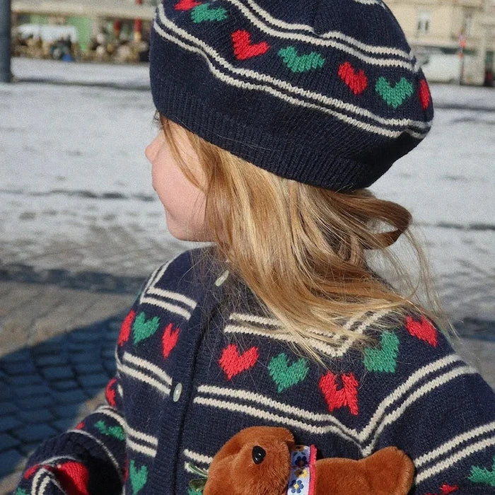 Konges Sløjd BELOU KNIT BERET Yün Çocuk Bere