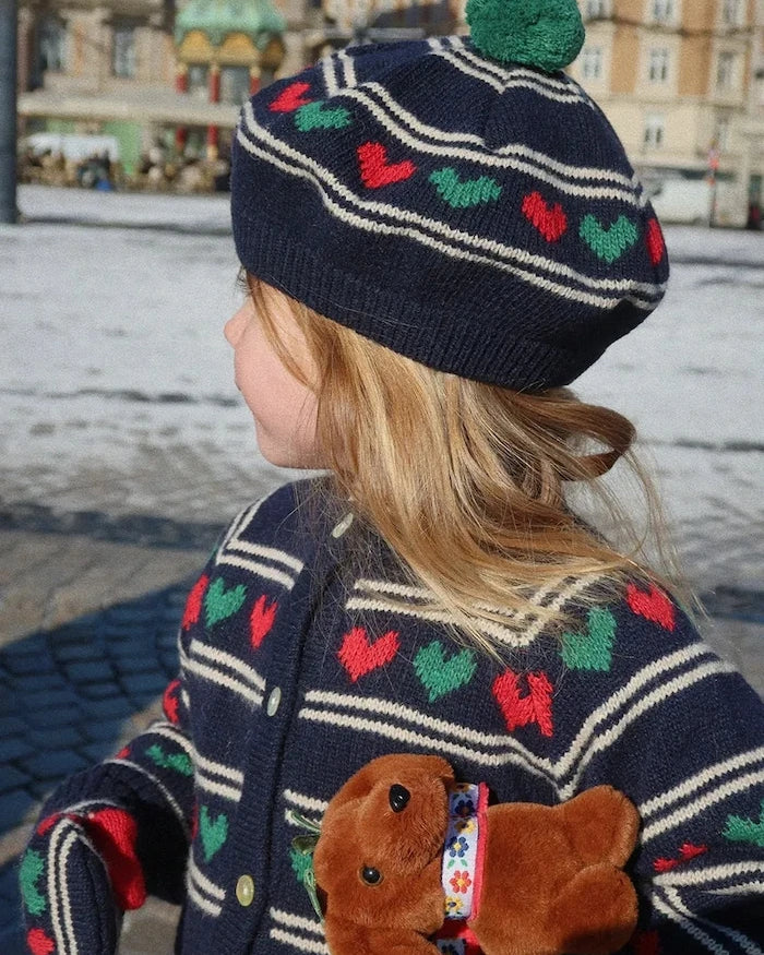 Konges Sløjd BELOU KNIT BERET Yün Çocuk Bere