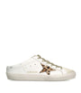 Golden Goose White Leather Super Star Sabot Low-Top Sneakers