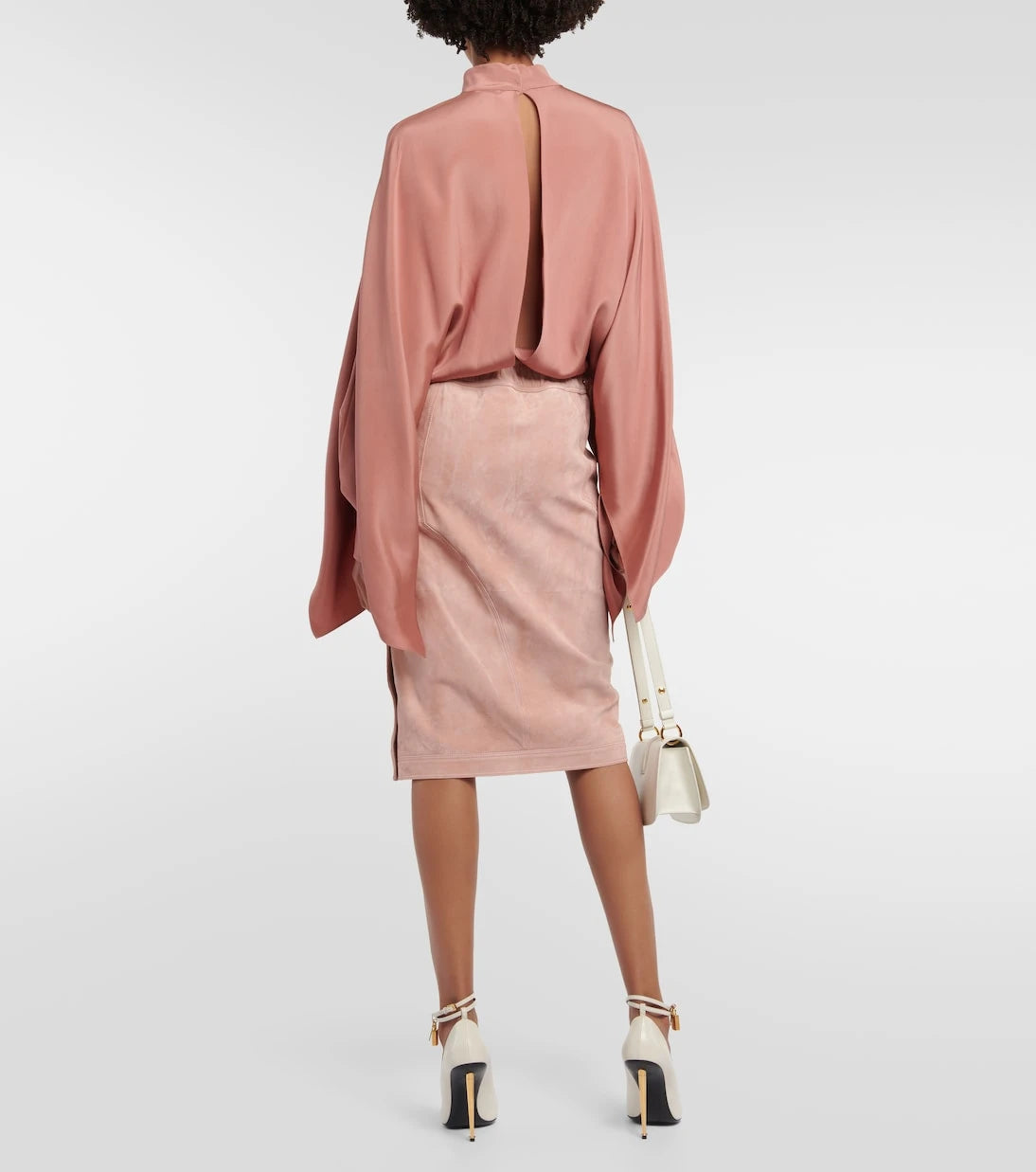 Tom Ford - Cutout silk crêpe bodysuit