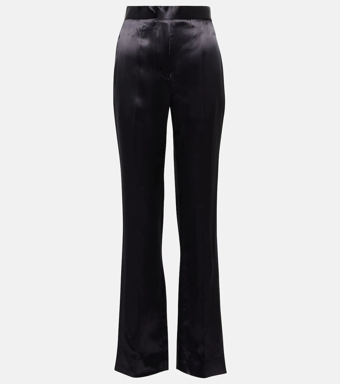Victoria Beckham - High-rise straight-leg satin pants