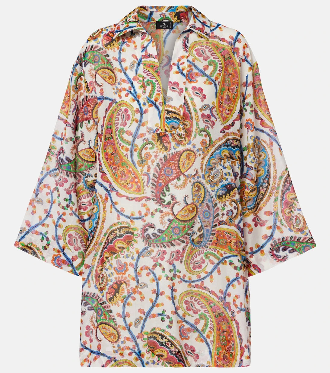 Etro - Printed cotton and silk tunic