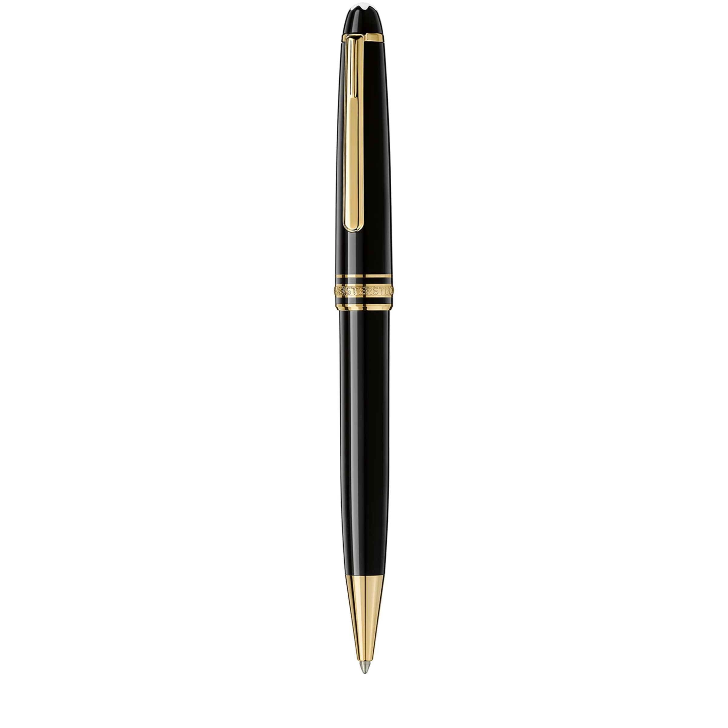 Montblanc Gold-Plated Meisterstuck Classique Black Ballpoint Pen