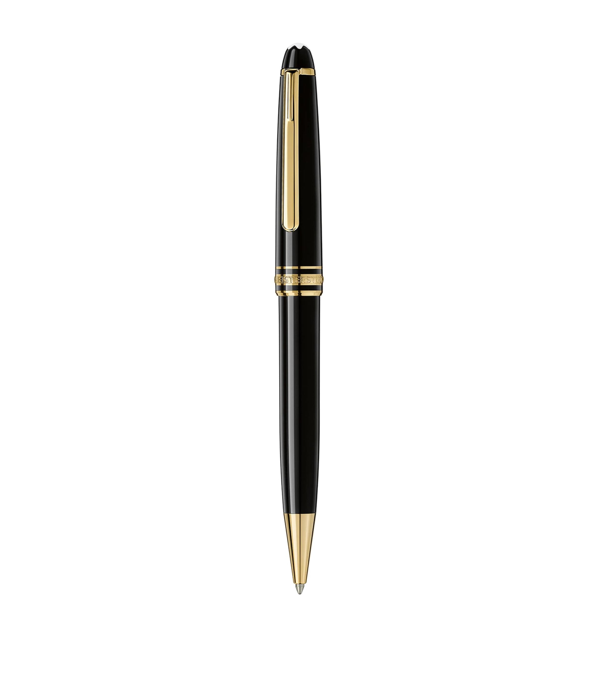 Montblanc Gold-Plated Meisterstuck Classique Black Ballpoint Pen