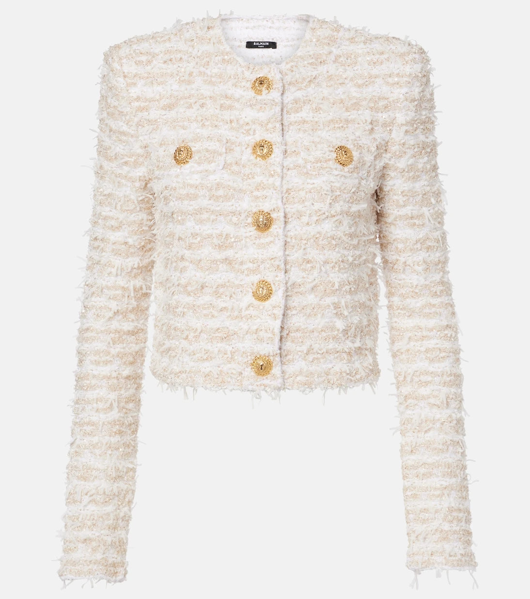 Balmain - Cropped tweed jacket