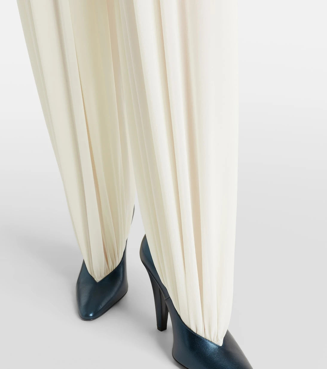 Alaïa - Silk-blend wide-leg pants