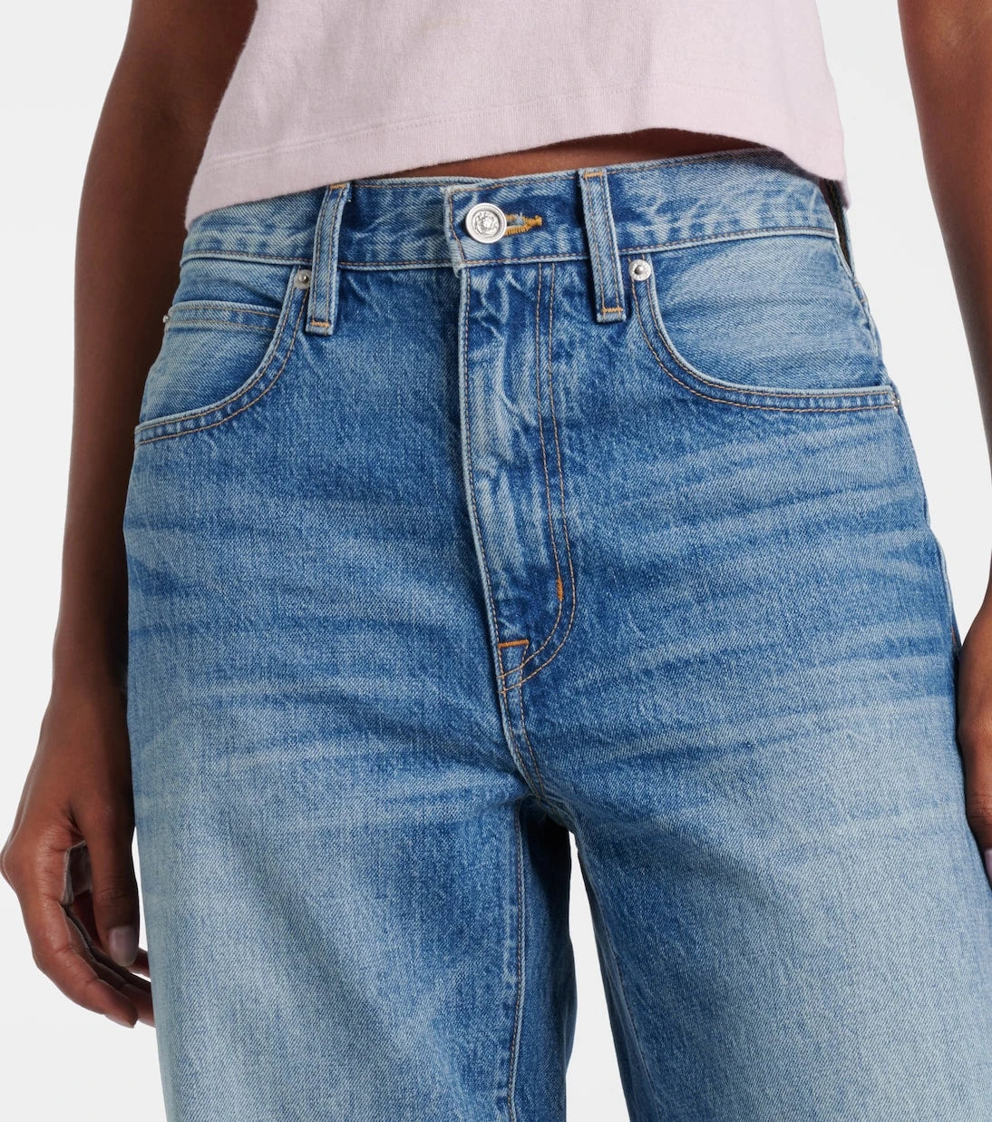 Slvrlake - Cassie high-rise barrel-leg jeans