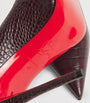 Christian Louboutin Red Miss Z Alligator-Embossed Leather Pumps 100