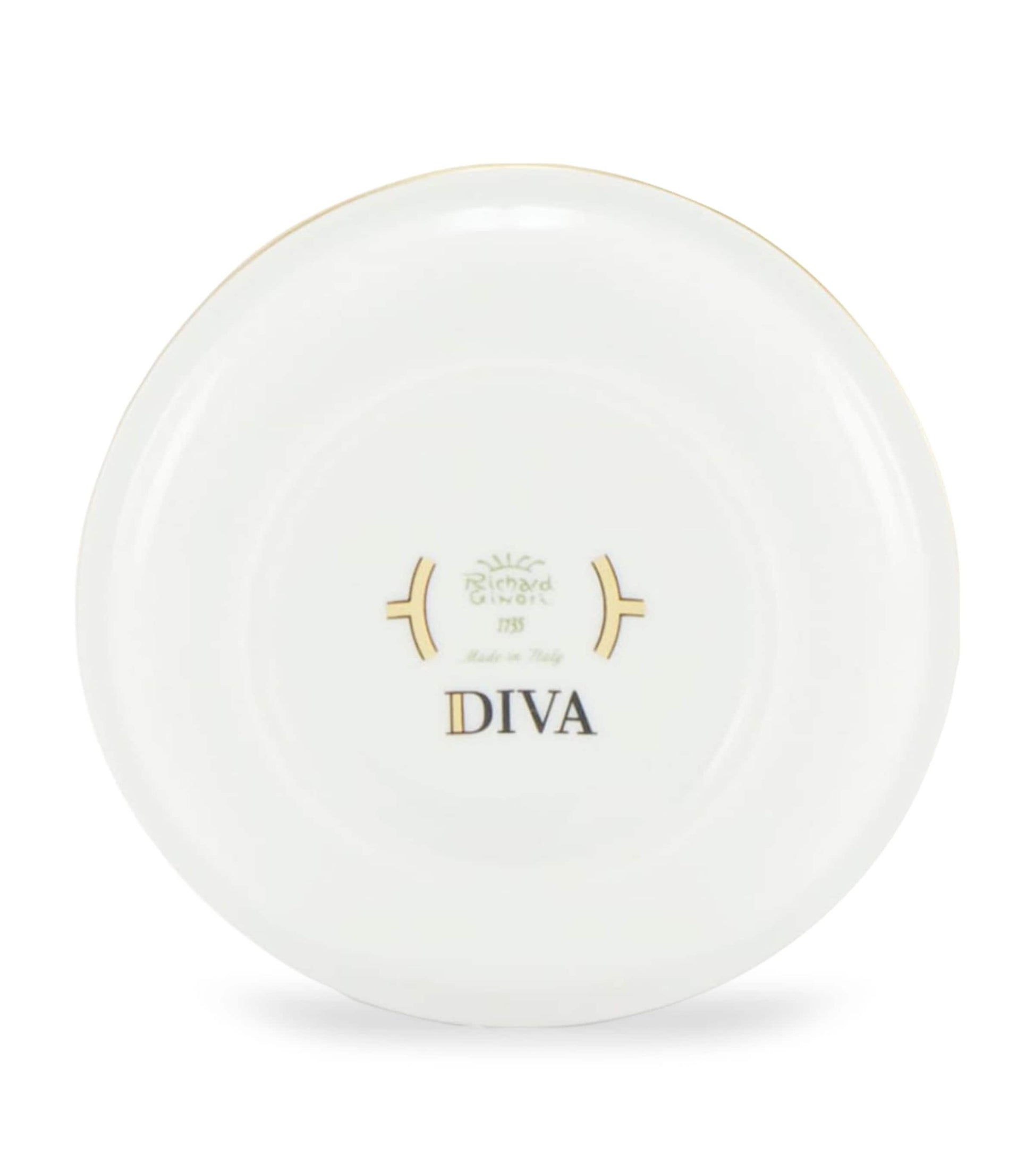 GINORI 1735 Porcelain Colonna Diva Rosa Butter Dish (10cm)