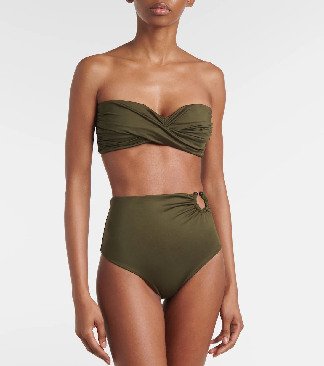 Johanna Ortiz - Ring-detail high-rise bikini bottoms