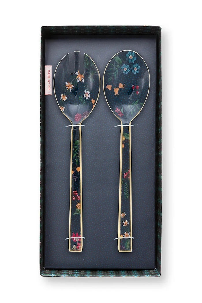 Pip Studio Enamelled Berry Blues Salata Kaşıkları