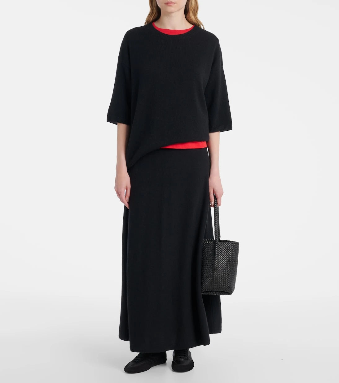 Lisa Yang - Torie high-rise cashmere maxi skirt