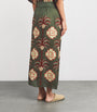 Johanna Ortiz Green Amazon Echoes Midi Skirt
