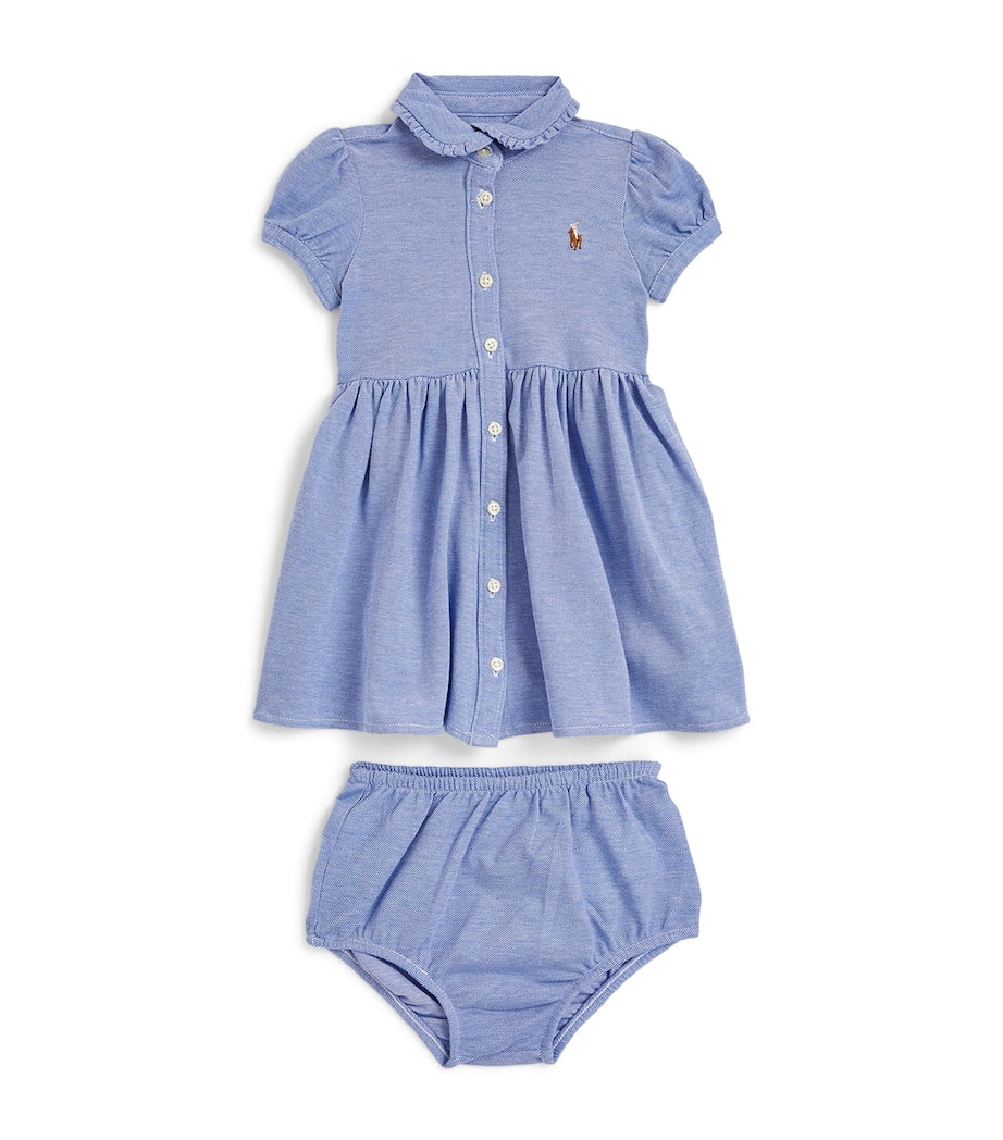 Ralph Lauren Kids Cotton Oxford Dress and Bloomers Set (3-24 Months)