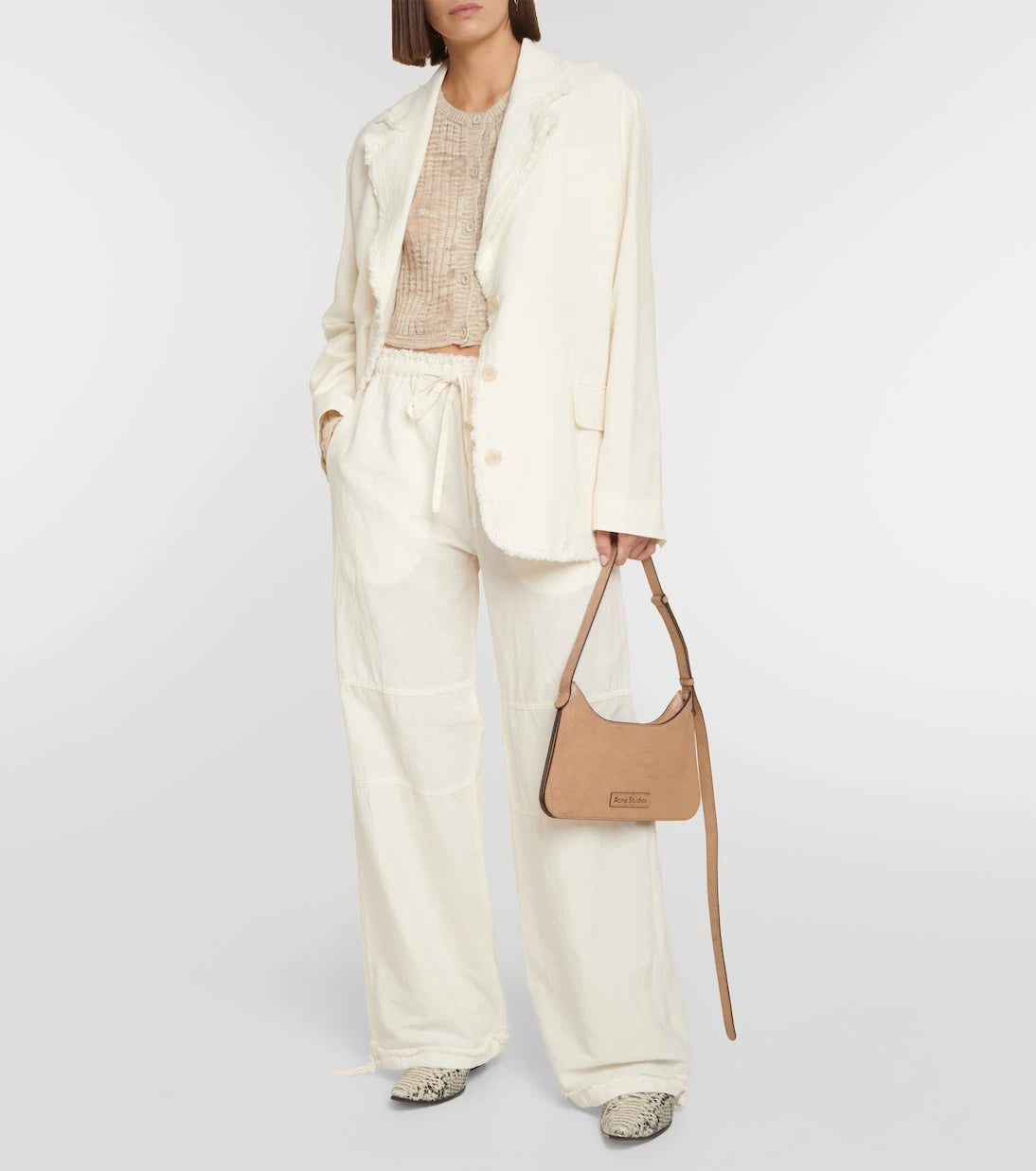 Acne Studios - سترة قطنية وكتانية