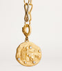 Small Yellow Gold and Diamond Virgo Coin Charm