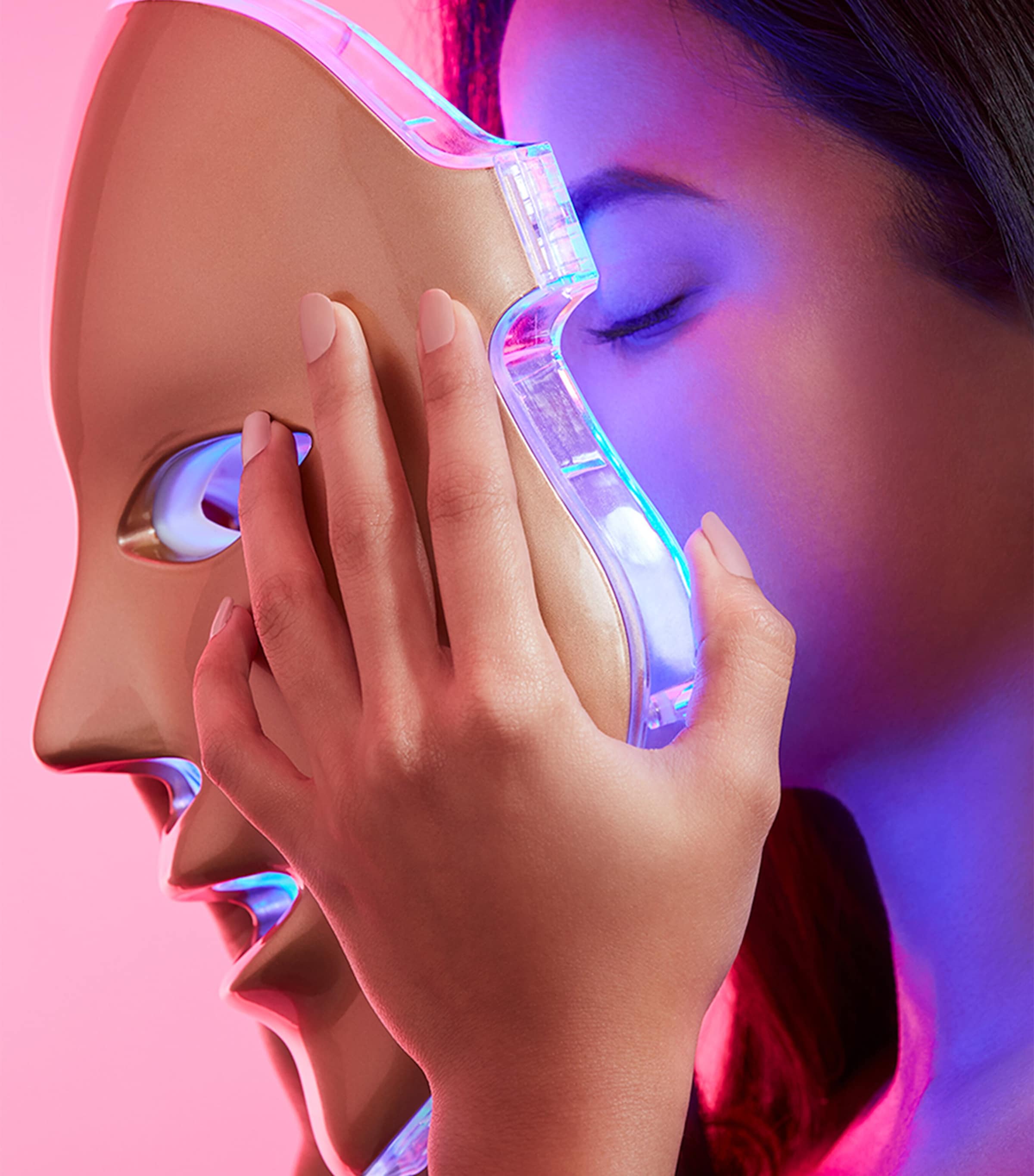 Light-Therapy Golden Facial Treatment Device