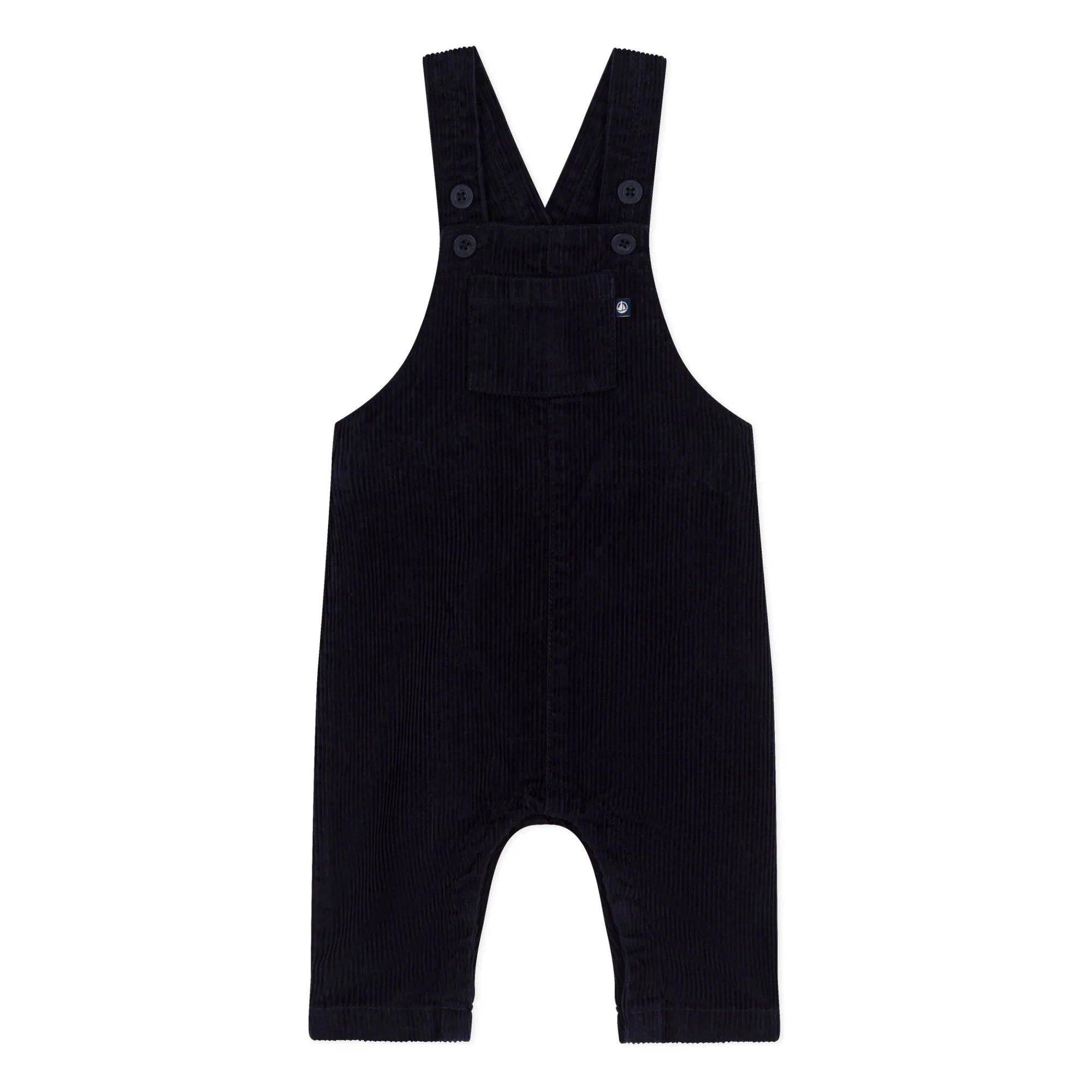 Petit Bateau - Corduroy dungarees | Navy blue