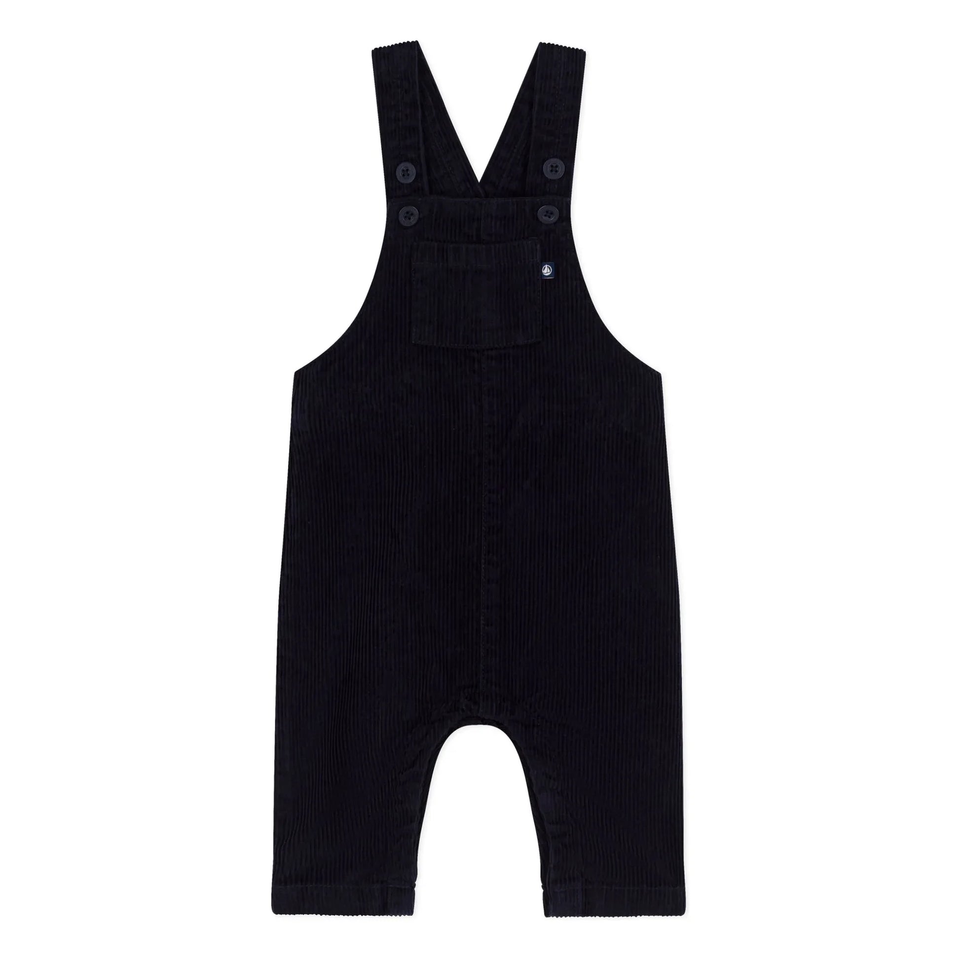 Petit Bateau - Corduroy dungarees | Navy blue