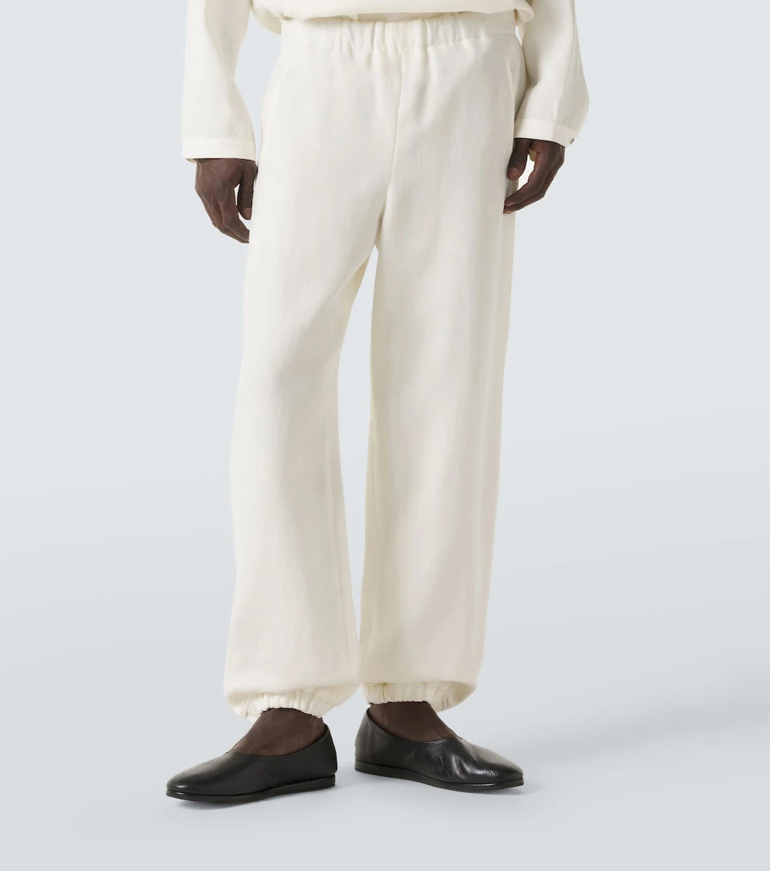 God's True Cashmere - Linen sweatpants with amethyst