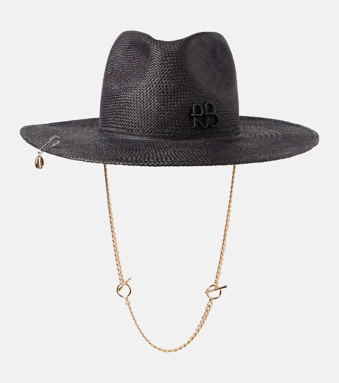 Ruslan Baginskiy - Logo chain-detail straw fedora