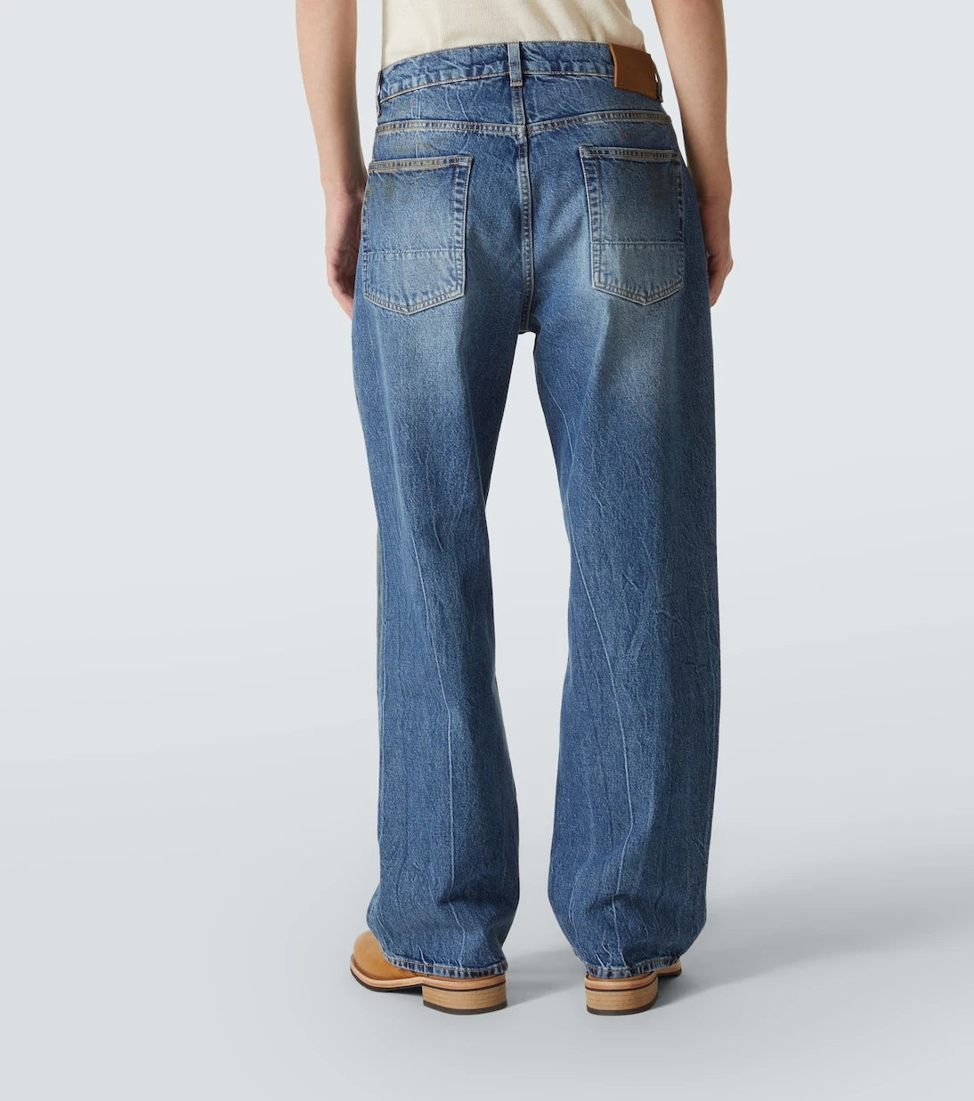 Our Legacy - Third Cut distressed wide-leg jeans