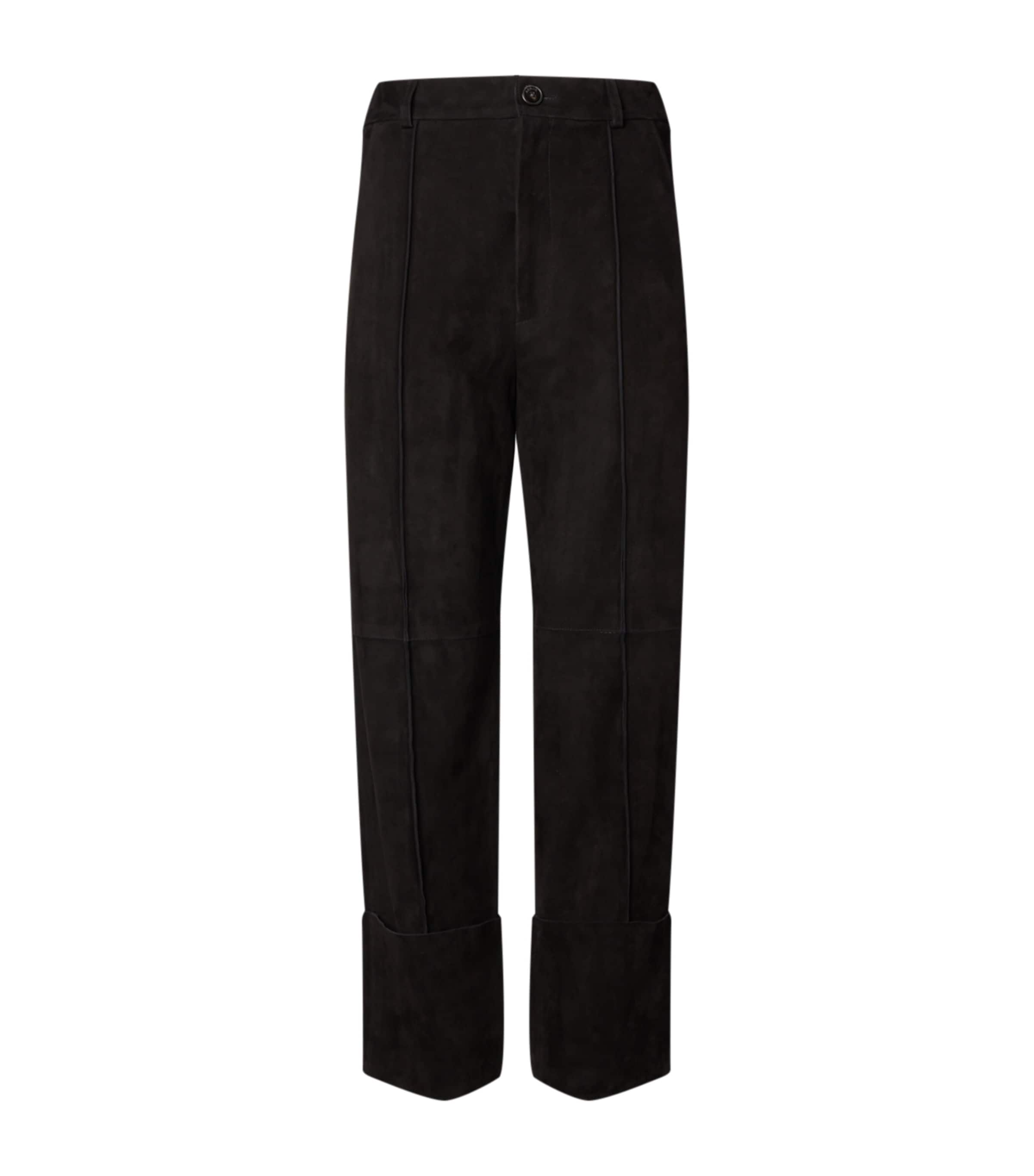 Aeron Black Suede Wenders Trousers