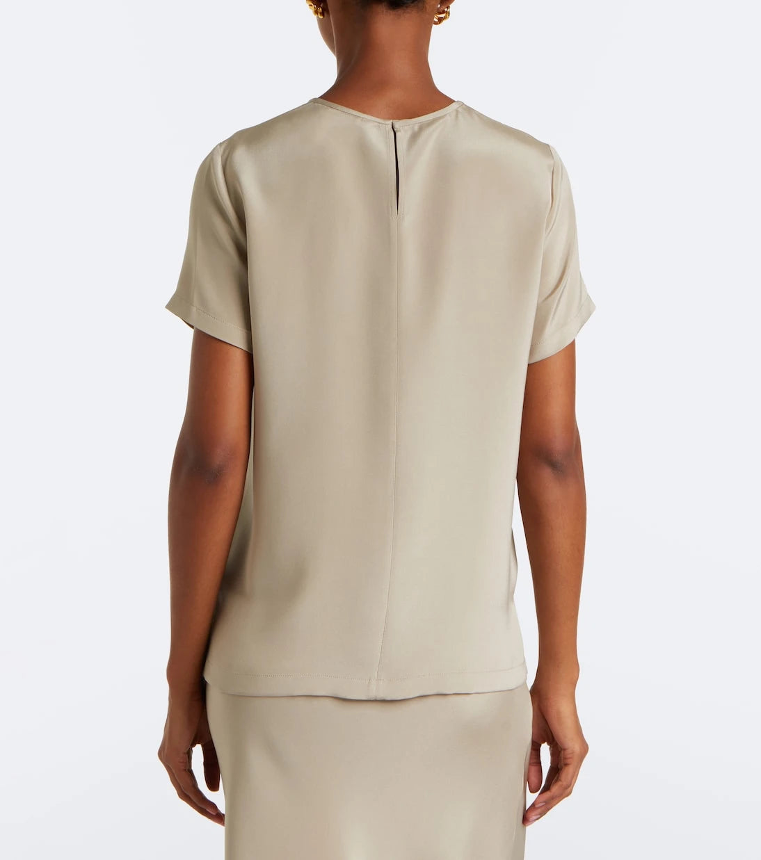 Max Mara - Logo silk top