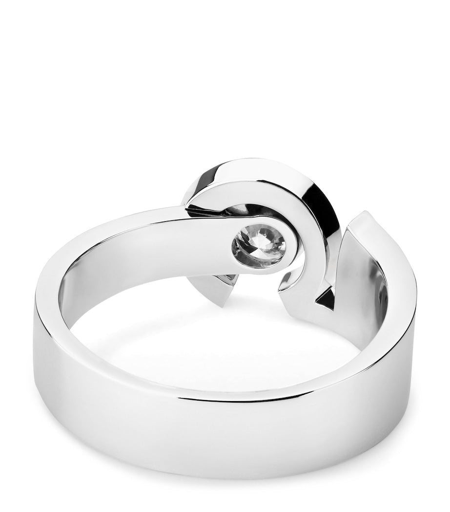 CHANEL White Gold and Diamond N˚5 Ring