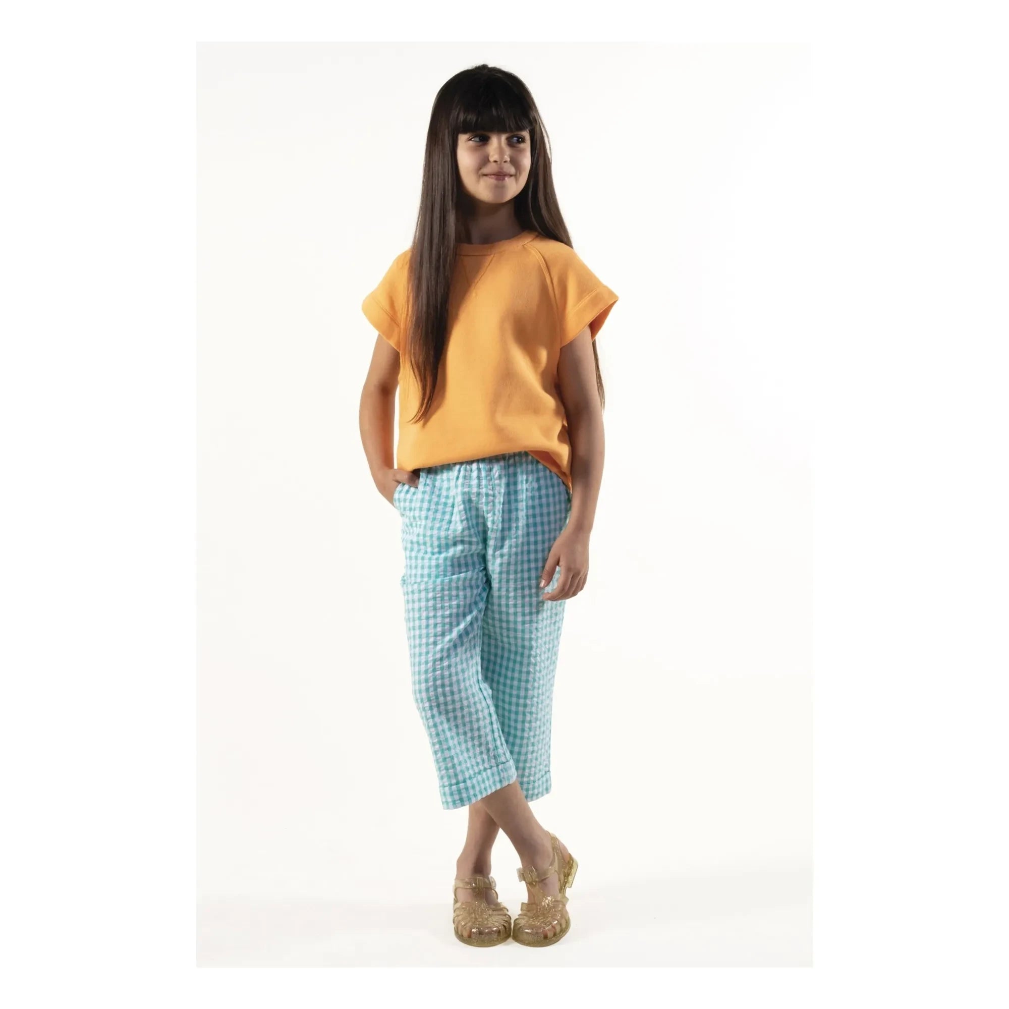 Sunchild - Bisbee Vichy pants | Turquoise