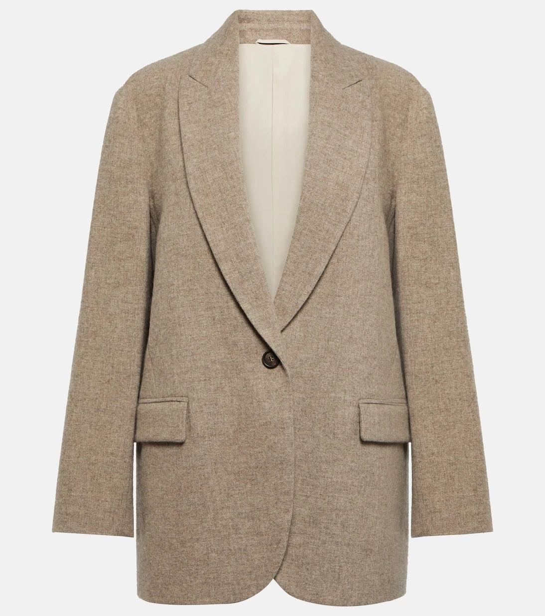 Brunello Cucinelli - Single-breasted yak wool blazer