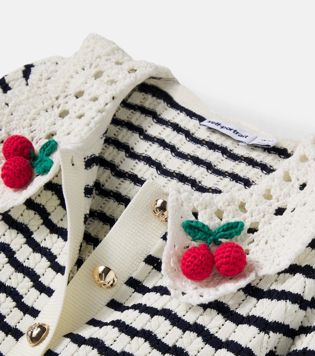 Self-Portrait Kids - Striped cardigan