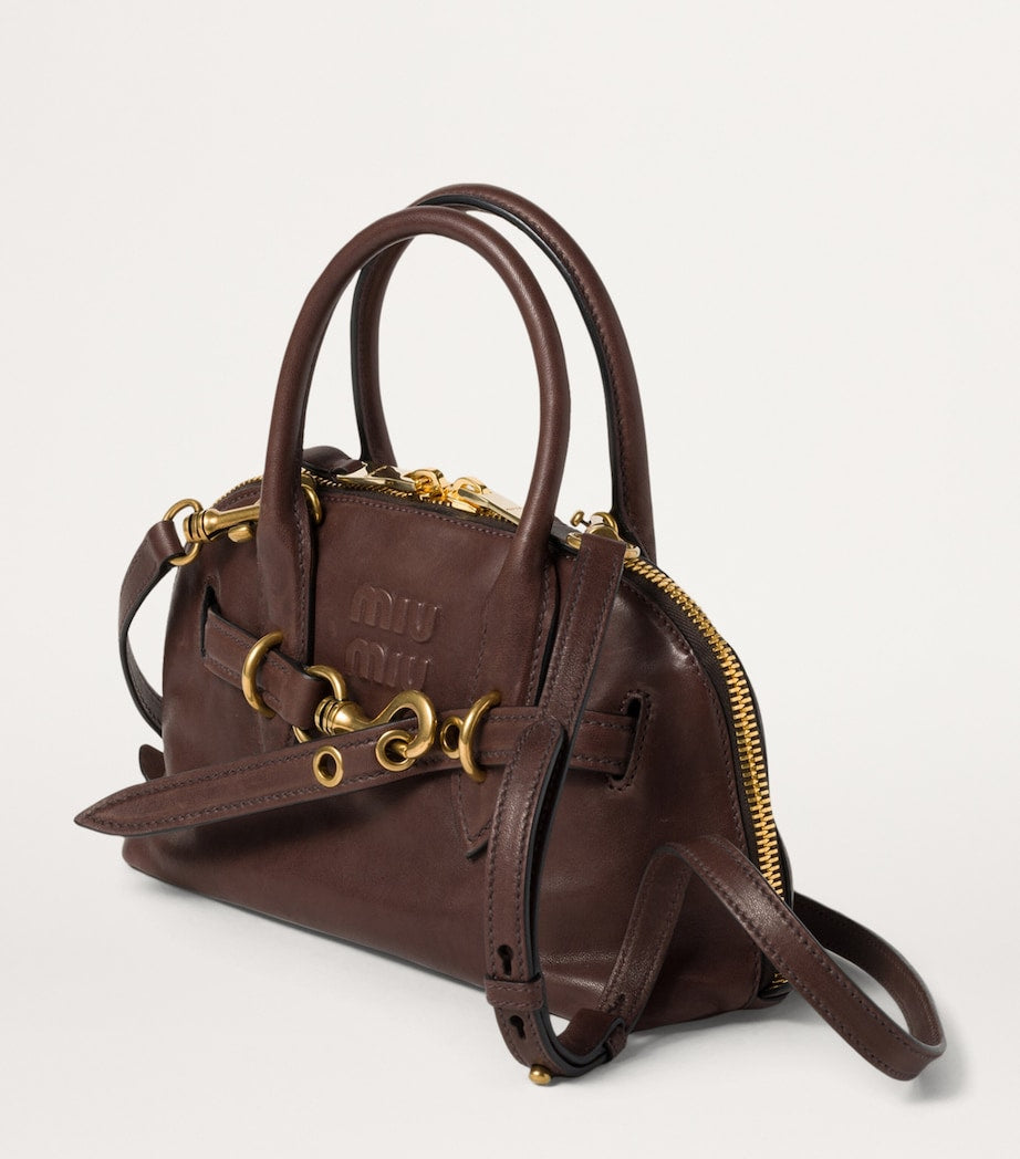 Brown Aventure Top-Handle Bag