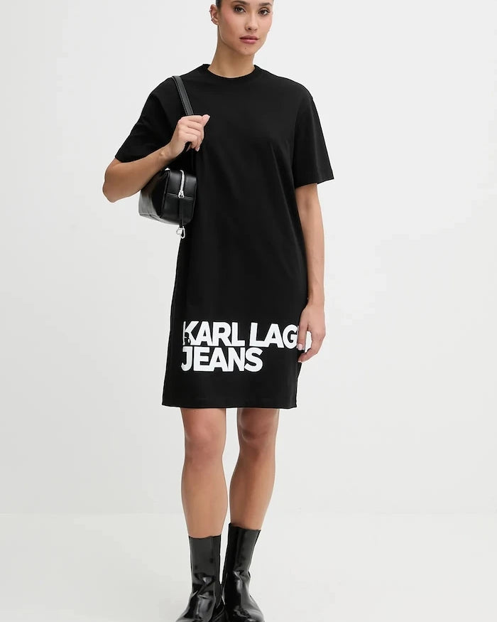 Karl Lagerfeld Jeans pamuk elbise