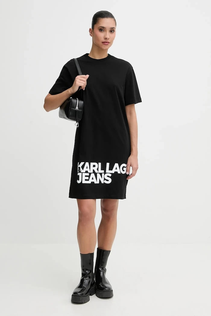 Karl Lagerfeld Jeans рокля от памук