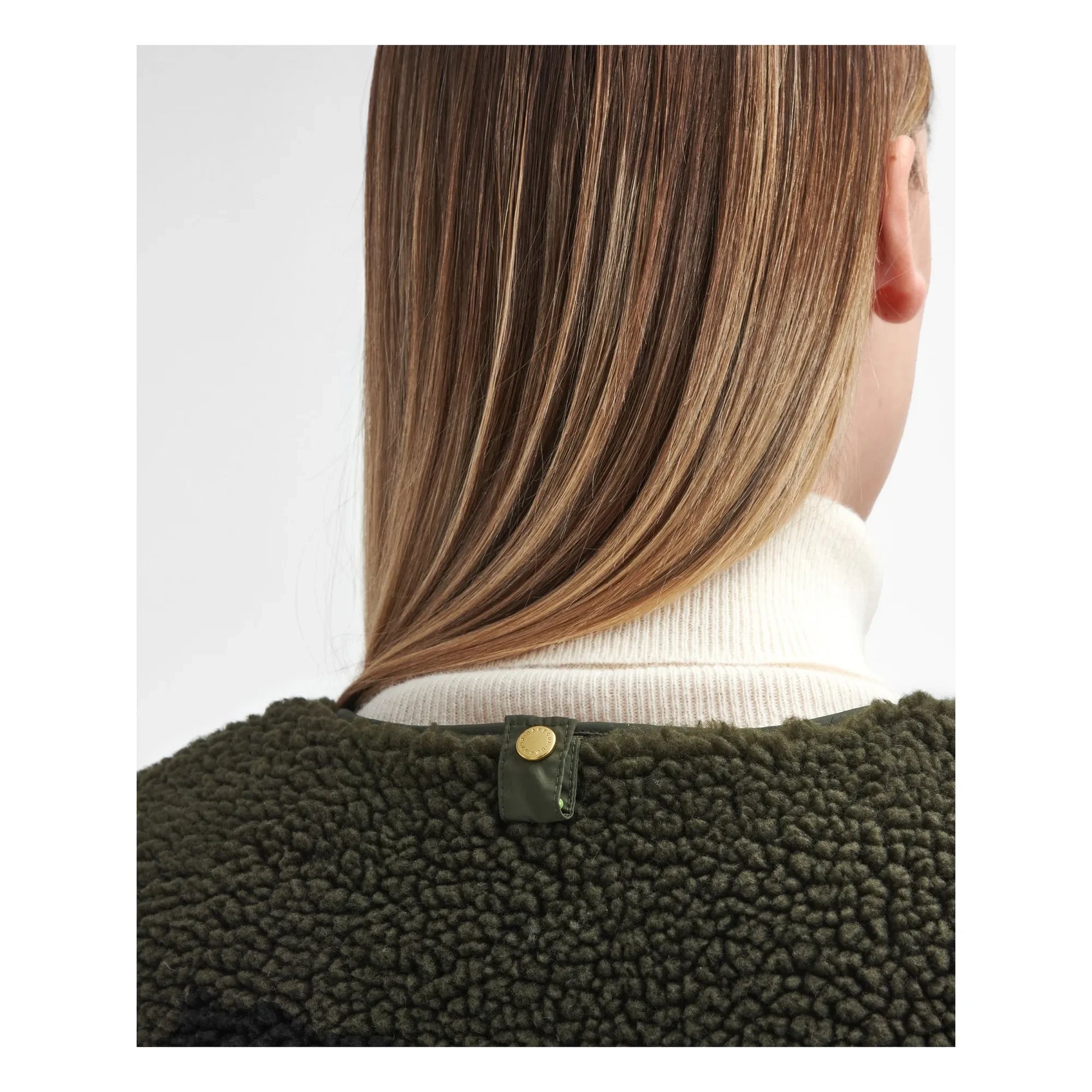 Barbour - Dulsie Shearling Sleeveless Jacket | Olive green