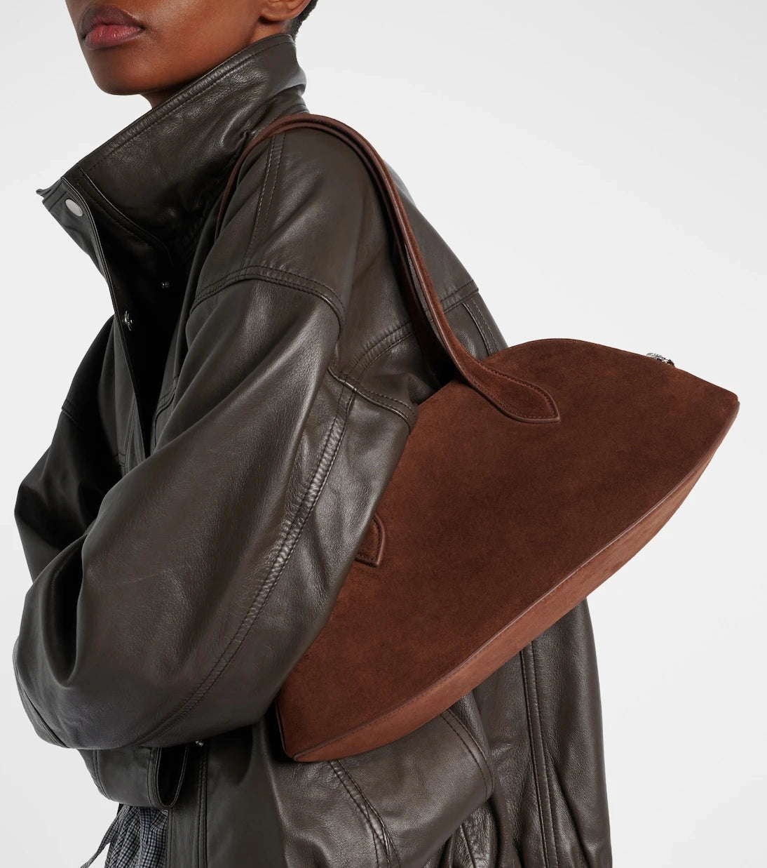 Aesther Ekme - Cosmo suede bowling bag