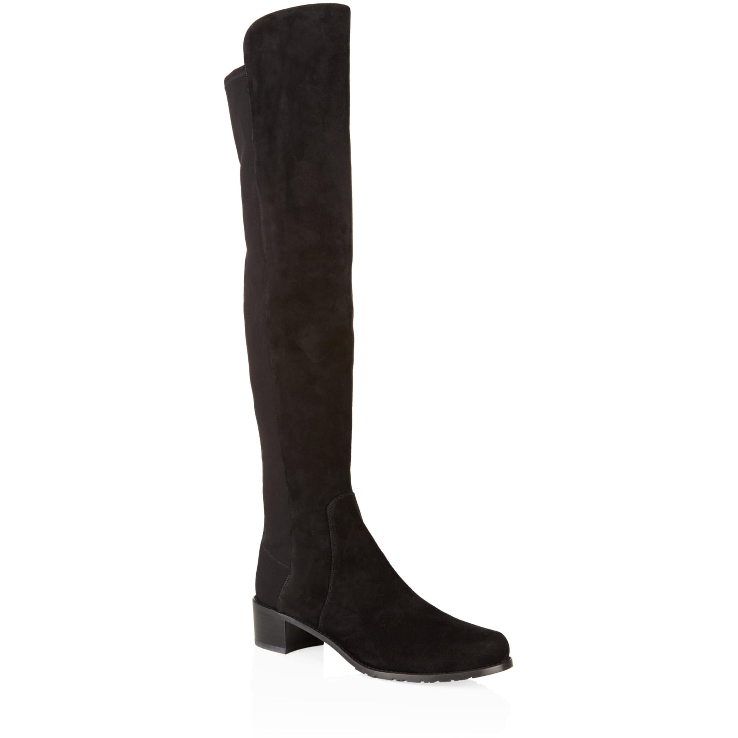 Stuart Weitzman Black Suede Reserve Over-The-Knee Boots 40