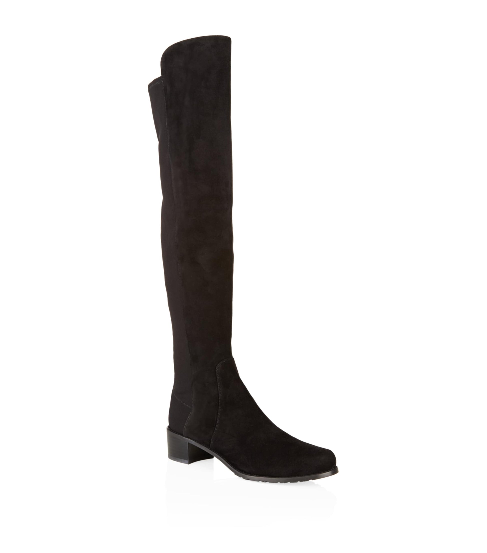 Stuart Weitzman Black Suede Reserve Over-The-Knee Boots 40