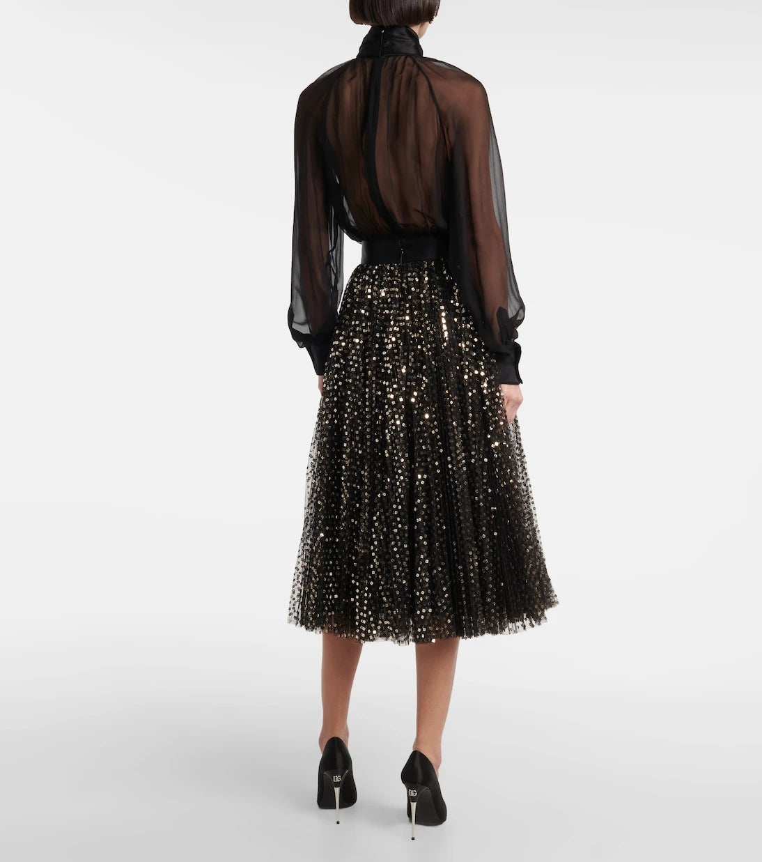 Dolce&Gabbana - Sequined midi skirt