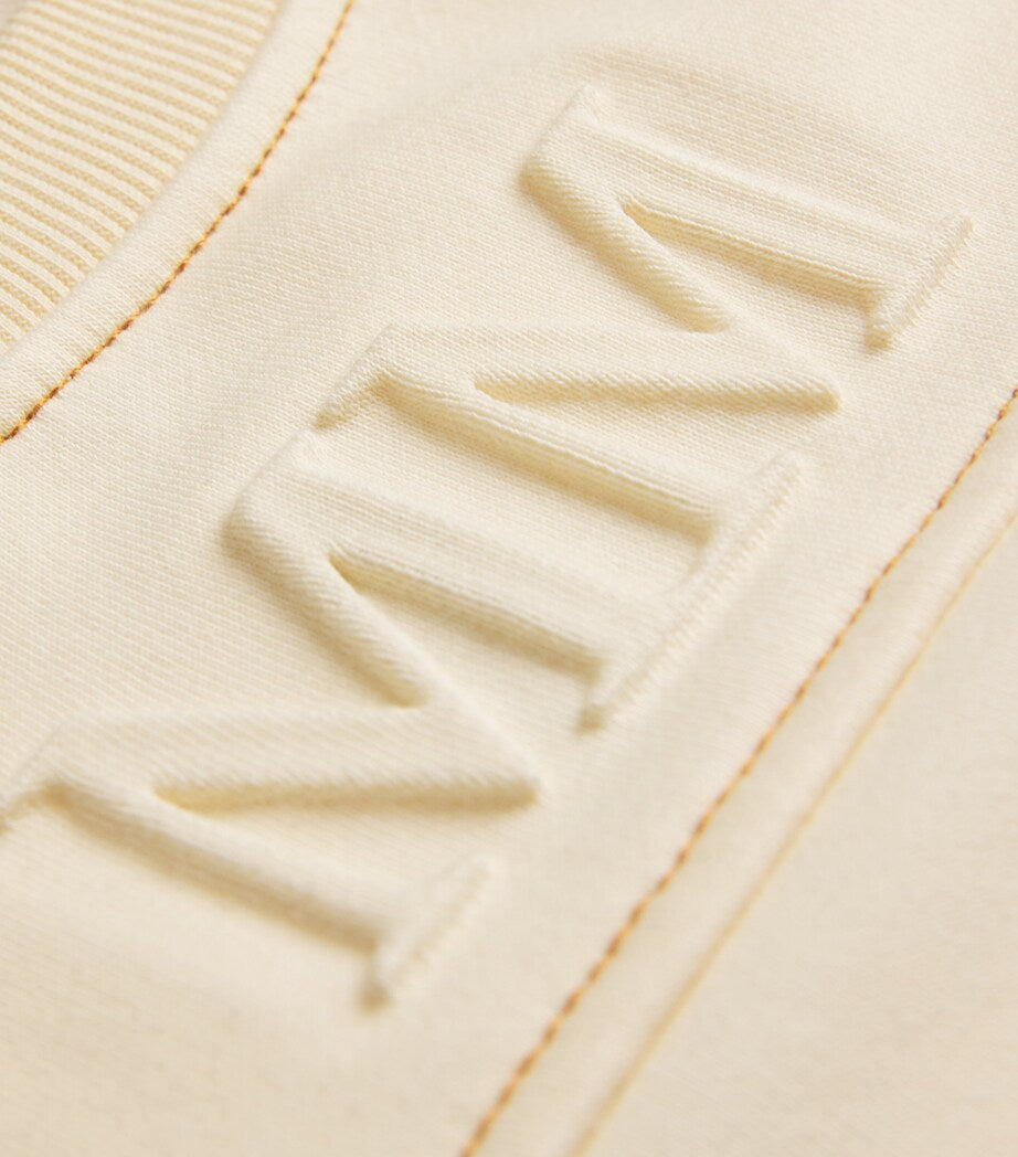 Ivory Cotton-Blend Mogol Sweatshirt